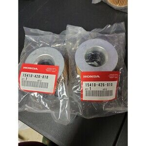 NWT 2 Honda 15410-426-010 Oil Filters with Rubber Ring